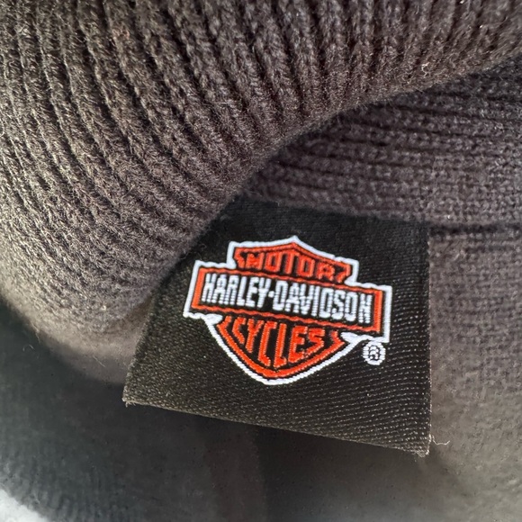 Harley Davidson Jamaica motorcycles O/S black cotton beanie graphic logo toque - Picture 5 of 6